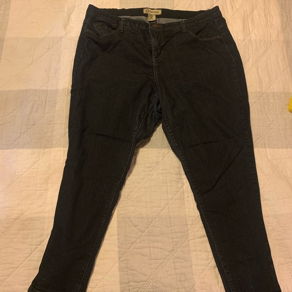 Democracy Ab Tech Dark Blue Ankle Length Skinny Jeans